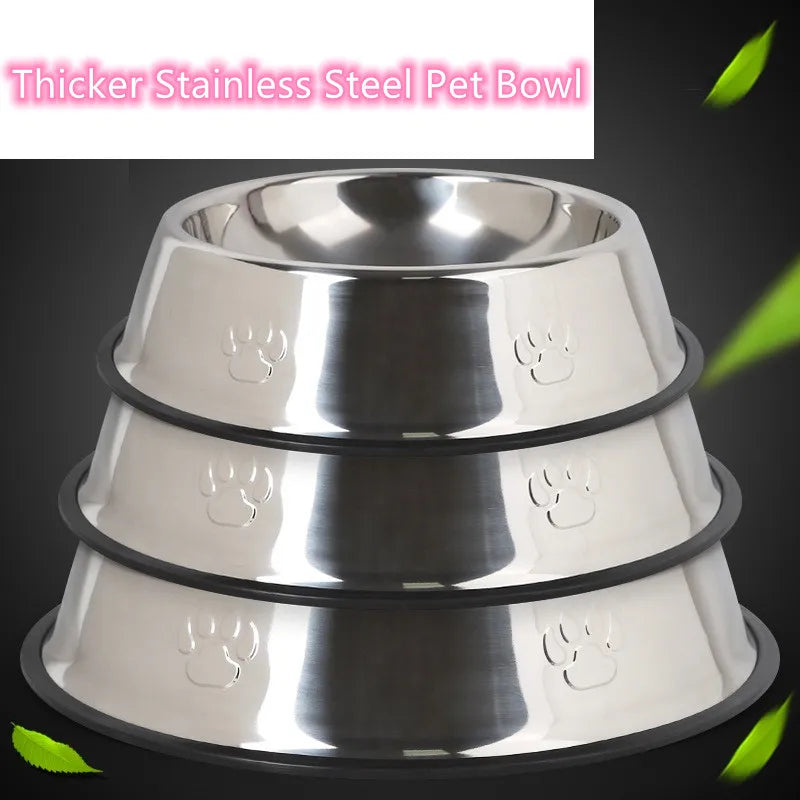 Stainless Steel Pet Dog Bowl Feeder