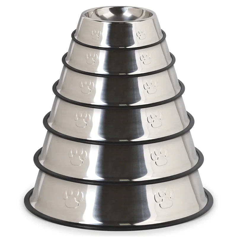 Stainless Steel Pet Dog Bowl Feeder