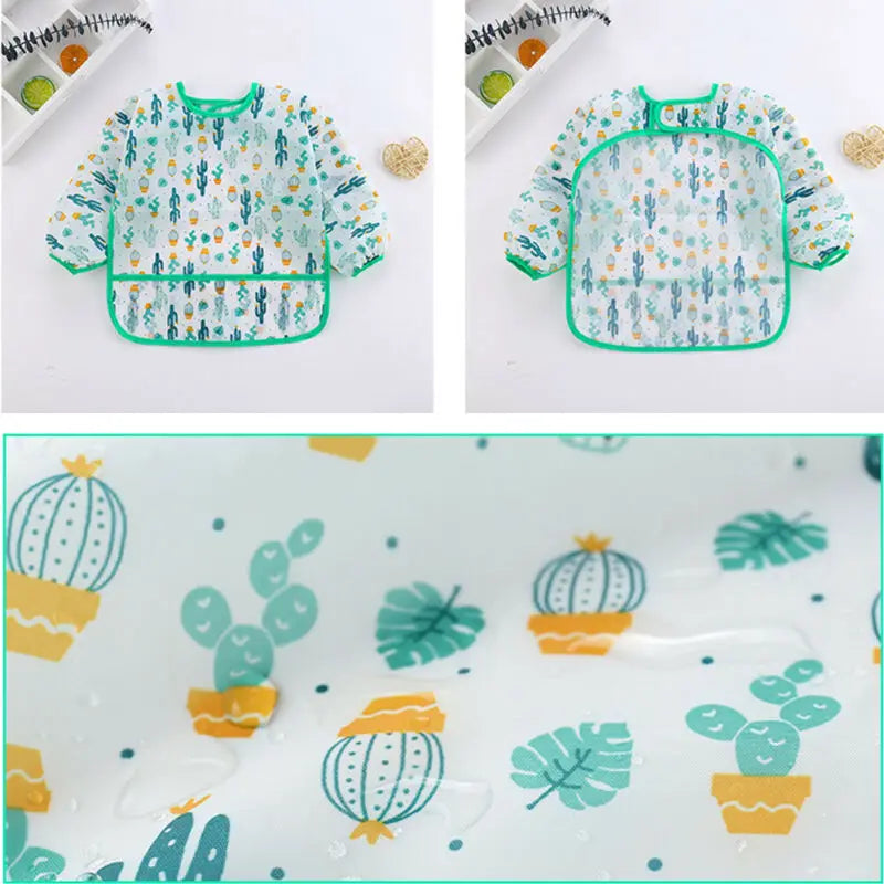 Baby Waterproof Long Sleeve Bibs