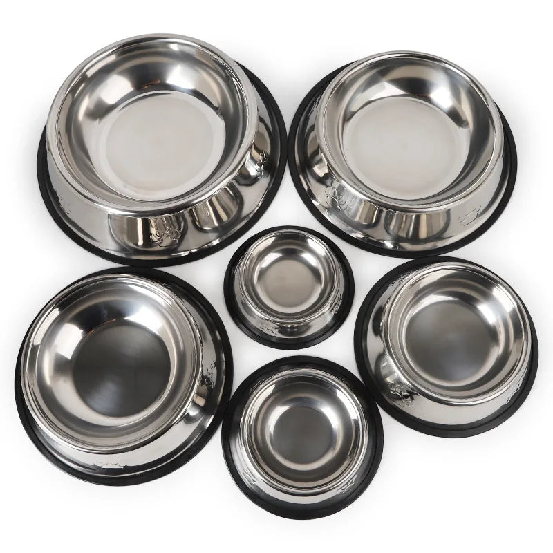 Stainless Steel Pet Dog Bowl Feeder