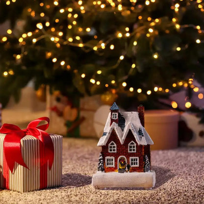 Glowing Christmas Cabin House