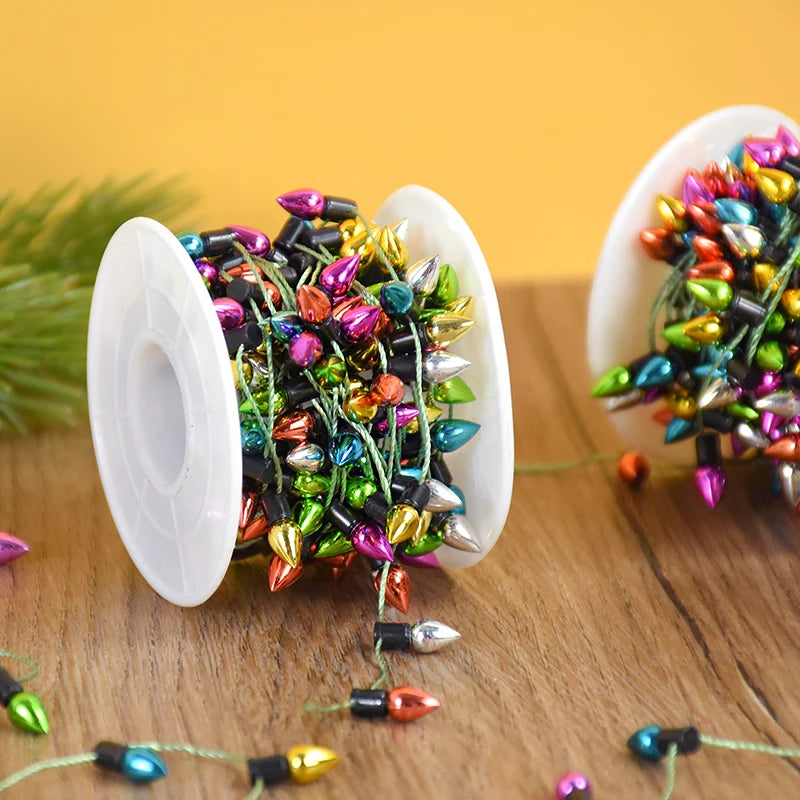 Christmas Bulbs String Garland roll