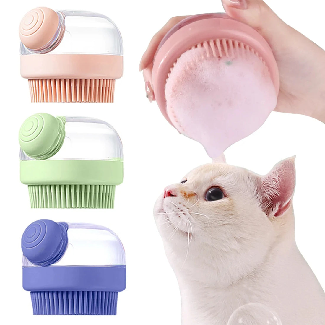 Effective Silicone Pet Grooming Brush