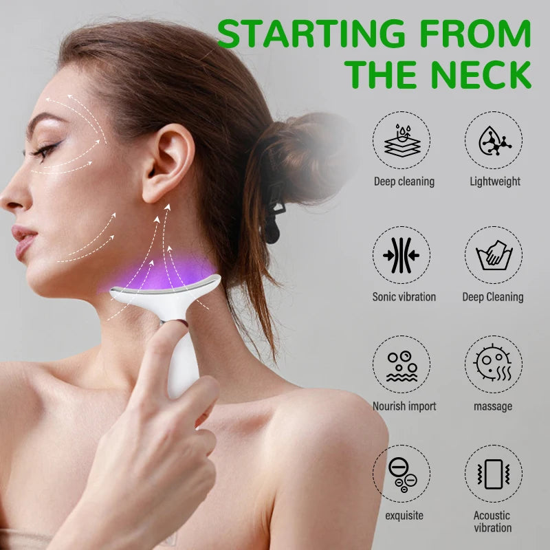 vibration neck face beauty device