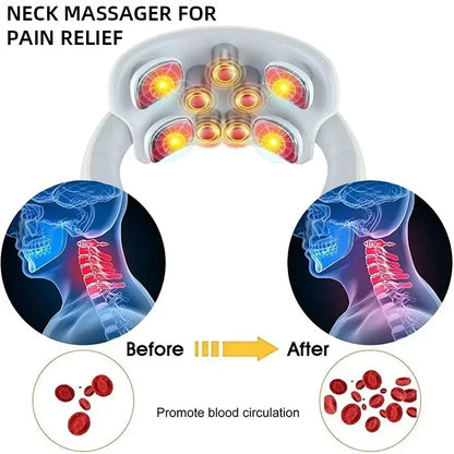 Smart Neck Back Massager Device