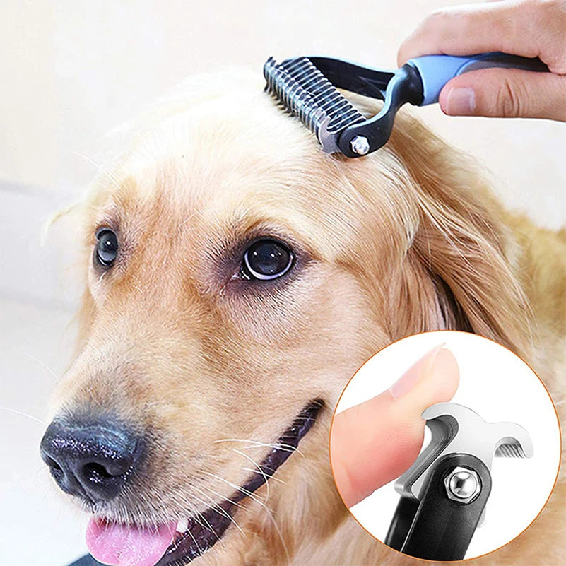 Pet Deshedding Brush Hair Remover