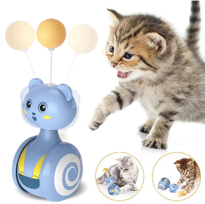 Cat Interactive Feather Bumbler Toy