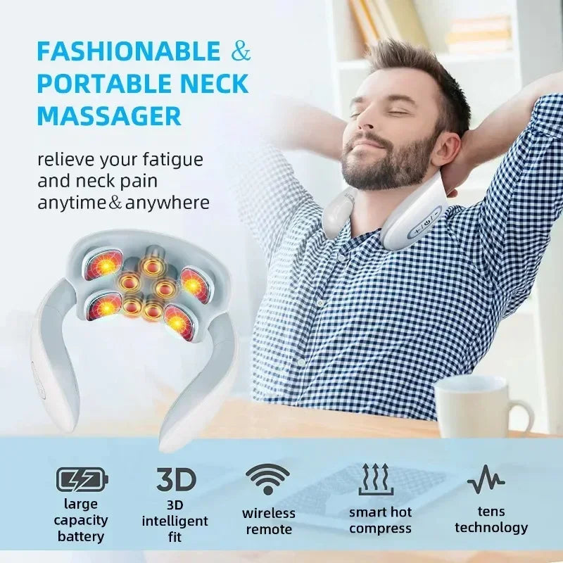 Smart Neck Back Massager Device