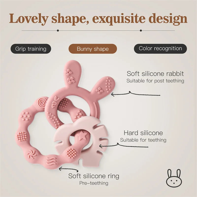 Baby Silicone Teether Ring