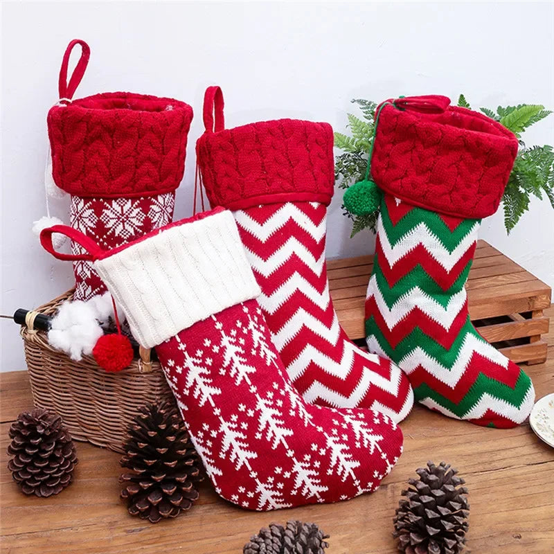 Christmas Stocking Knitted Sack