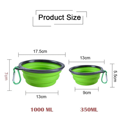 Folding Dog Feeder Bowl