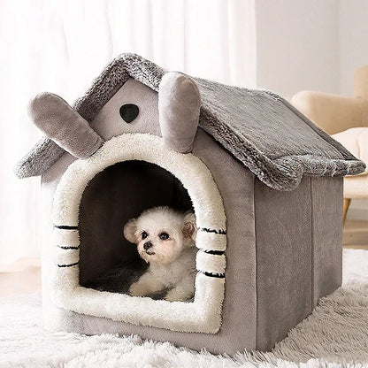 Pet Winter Warmth House Bed