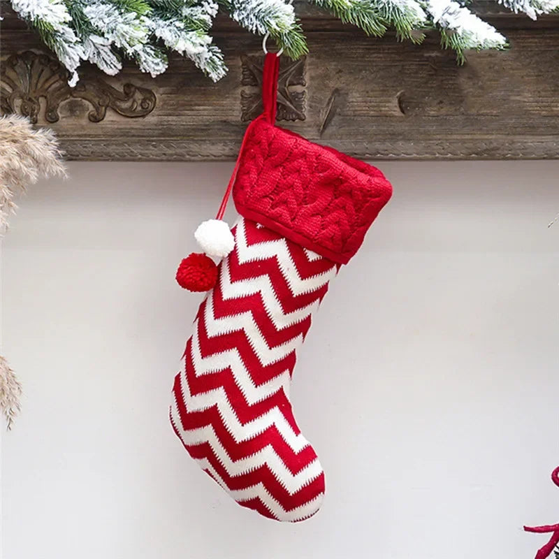 Christmas Stocking Knitted Sack