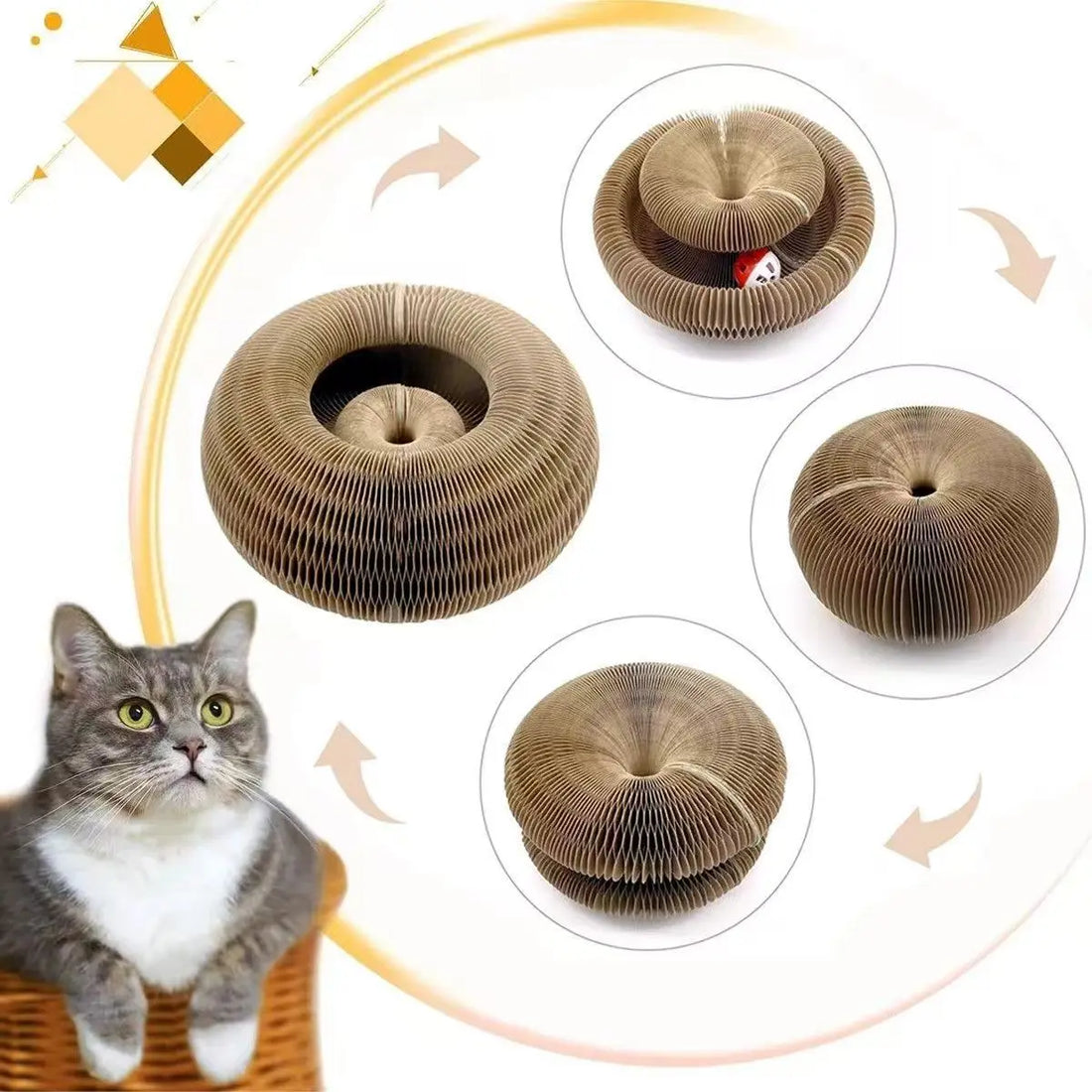 Cat Magic Corrugated Paper Game Toy