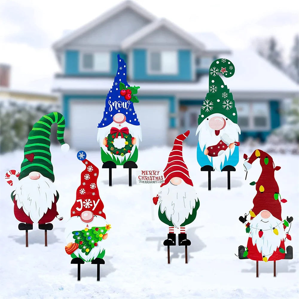 Christmas Yard Lawn Stakes