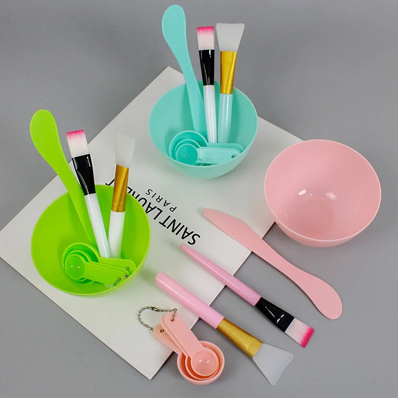 Facial Brush Mask Bowl Spoon Set