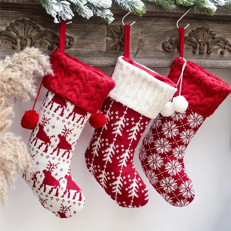 Christmas Stocking Knitted Sack