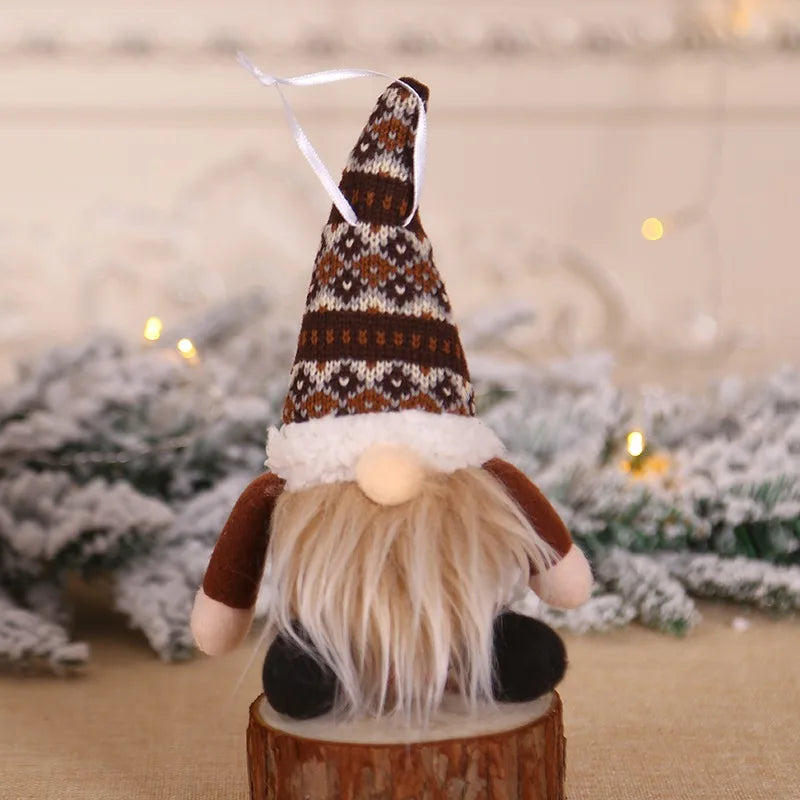 Knitted Plush Christmas Gnomes Doll