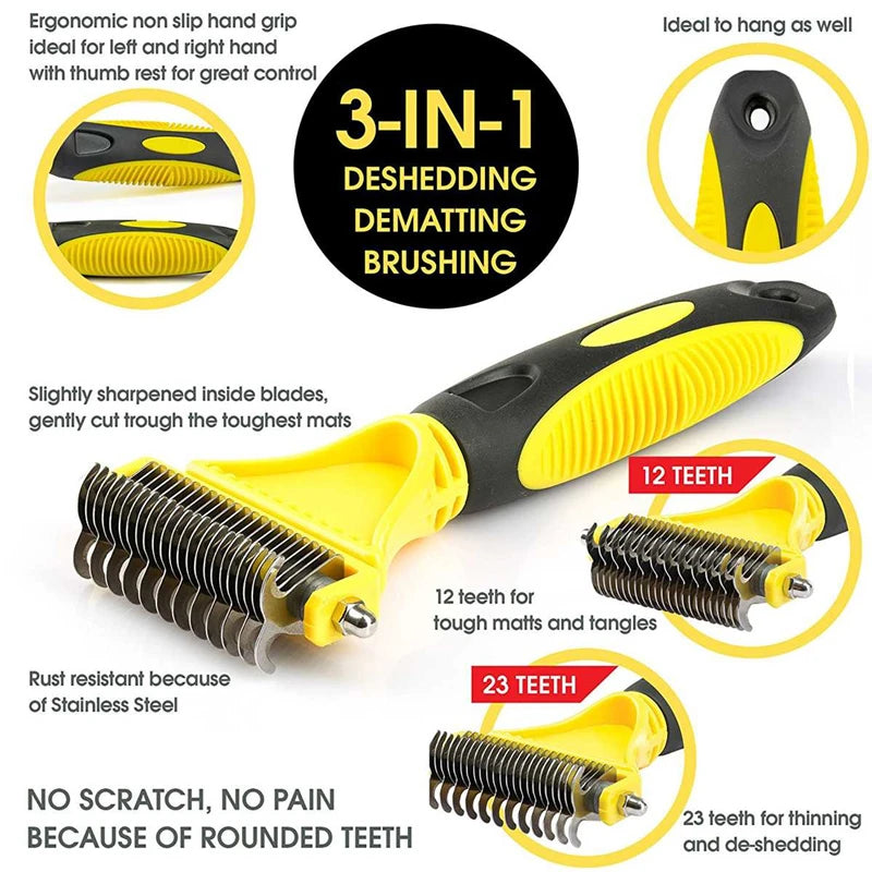 Pet Stainless Steel Grooming Brush