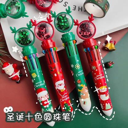 Christmas Cartoon Ten Color Ballpoint