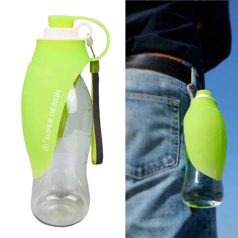 Leaf Design Dog Water Bottle