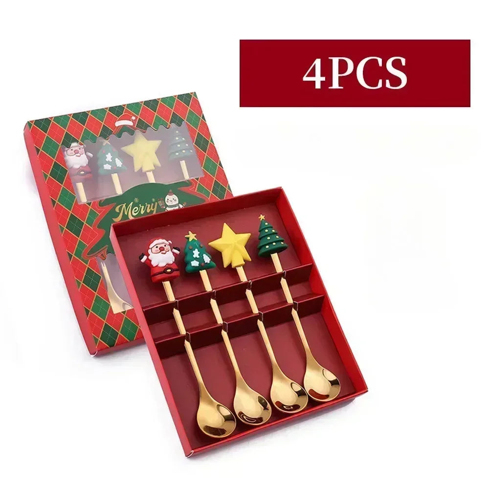 Christmas Table Décor Spoon Fork Set