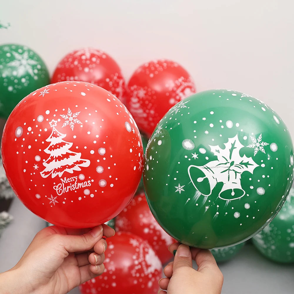 Merry Christmas Latex Balloons