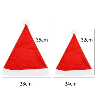 Adults Kids Red Christmas Hat