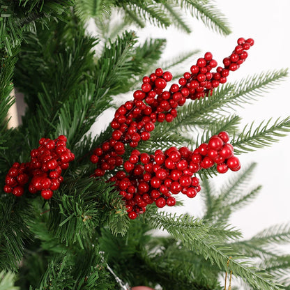 Christmas Tree Red Berry Branches