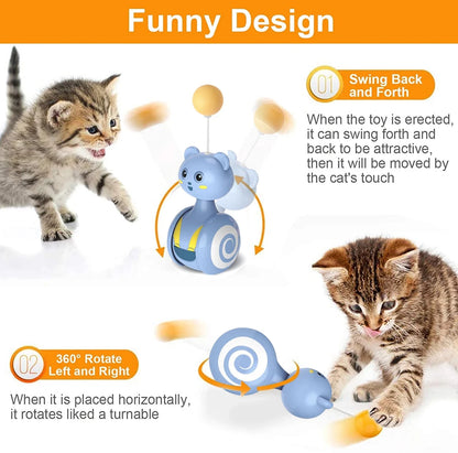 Cat Interactive Feather Bumbler Toy