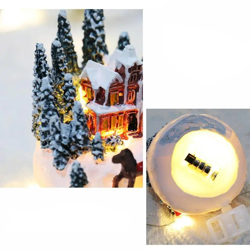 Christmas Decorations Resin Mini House