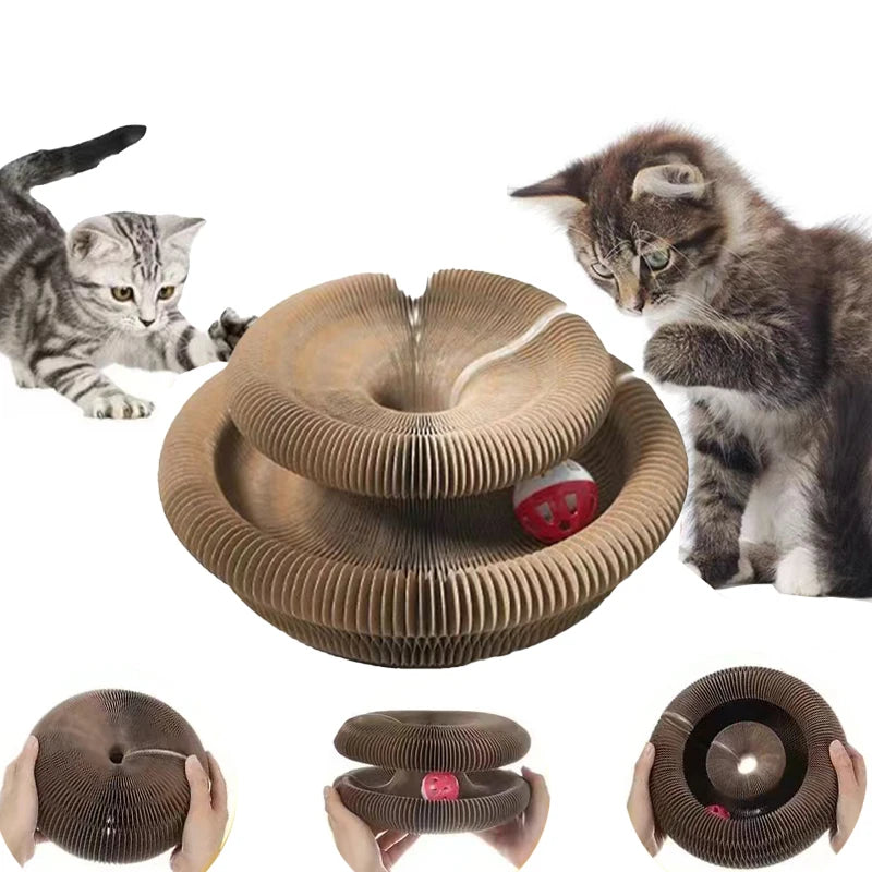 Cat Magic Corrugated Paper Game Toy