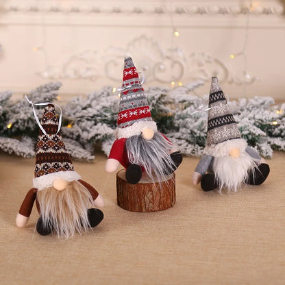 Knitted Plush Christmas Gnomes Doll