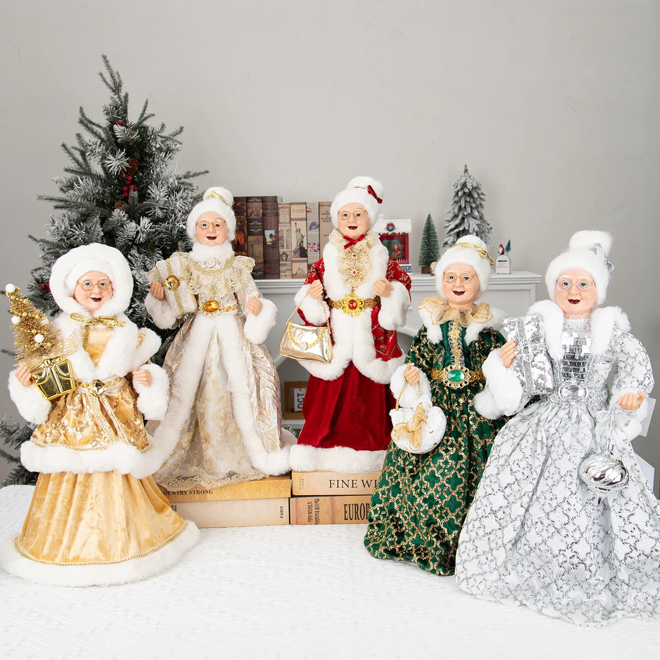 Christmas Santa Claus Grandma Doll