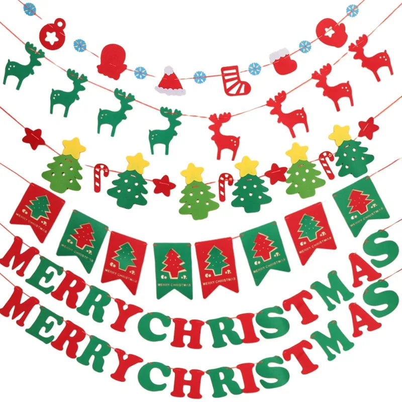 Christmas Banner Hanging Ornaments