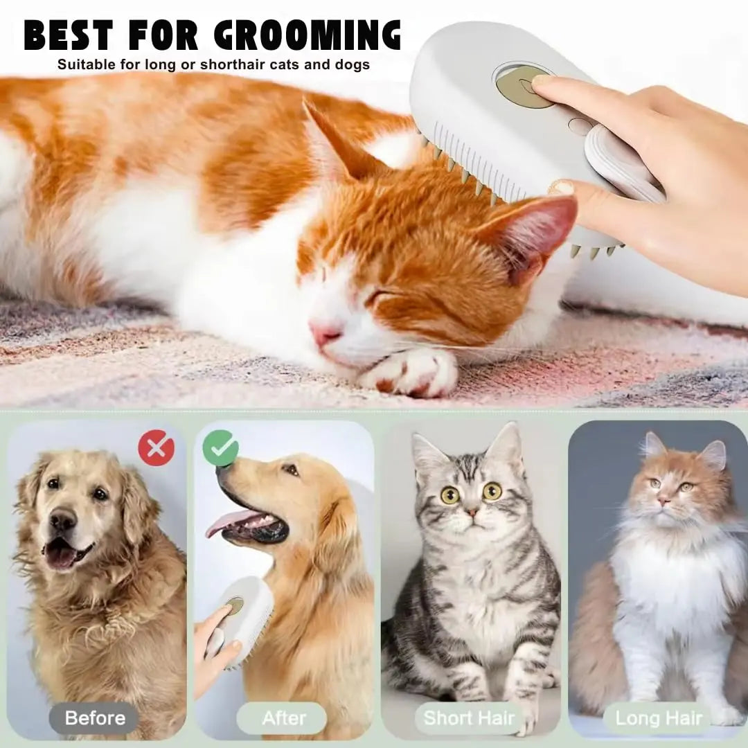 Anti Flying 3-in-1 Dog Hair Brush