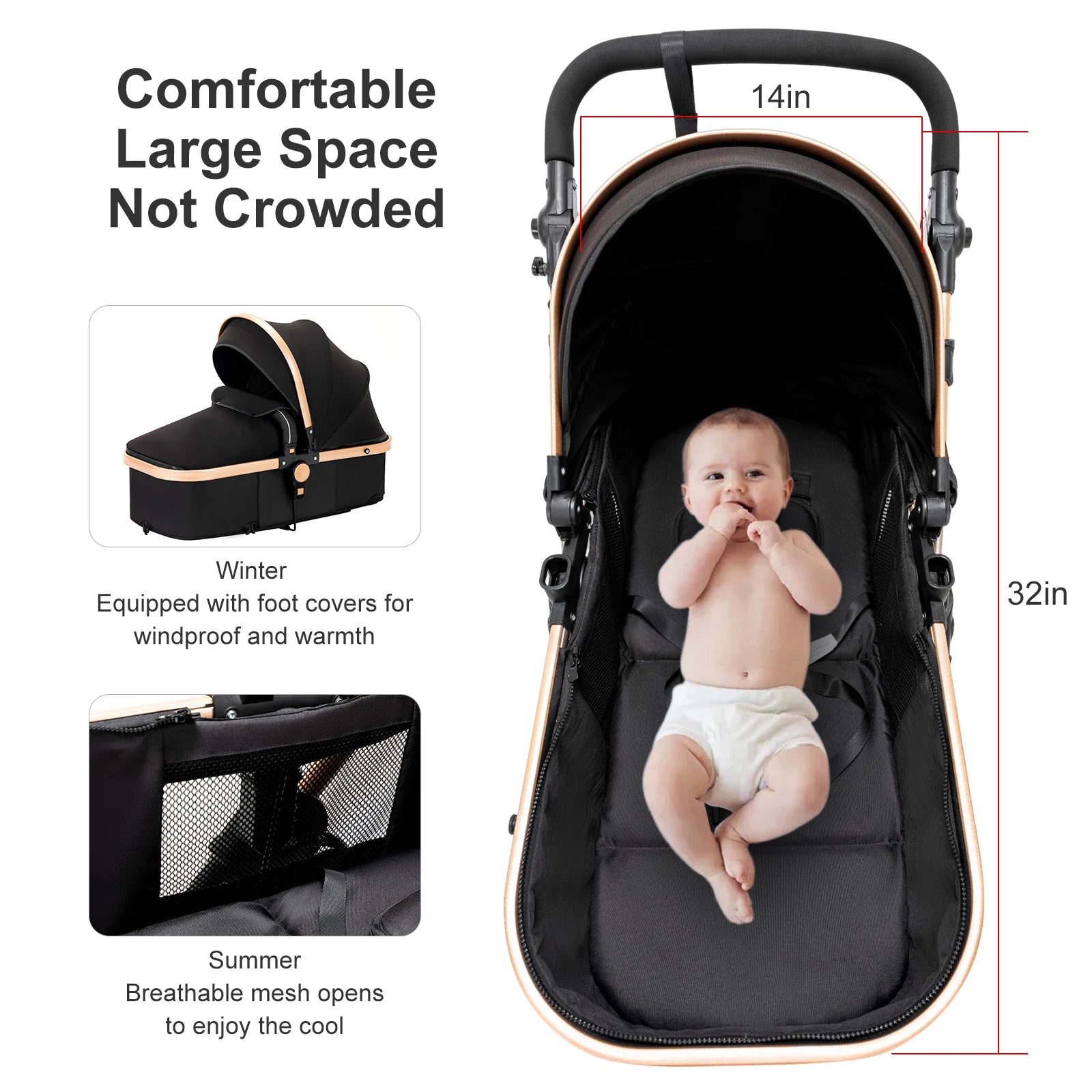 Newborn Lightweight  Baby Stroller