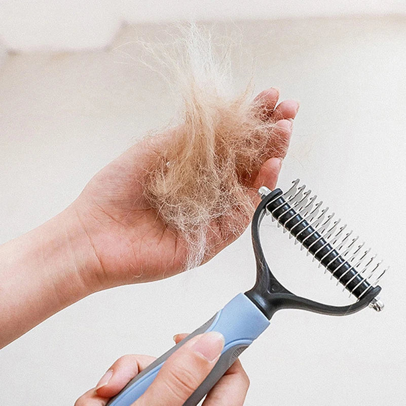 Pet Deshedding Brush Hair Remover