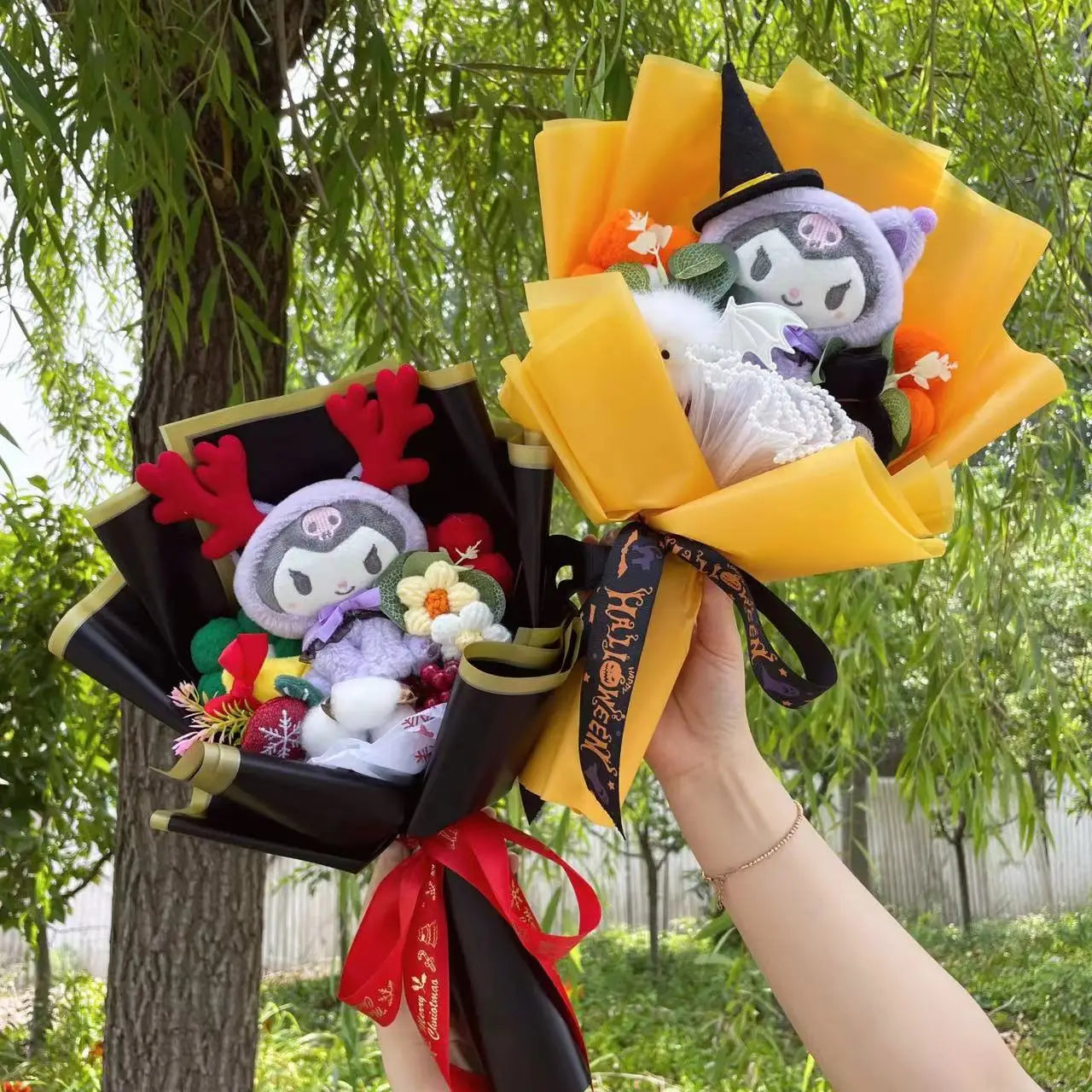 Christmas Animals Plush Bouquets