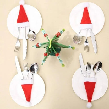 Christmas Fork Knife Cutlery Bag Holder