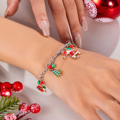 Christmas Metal Chain Bracelet