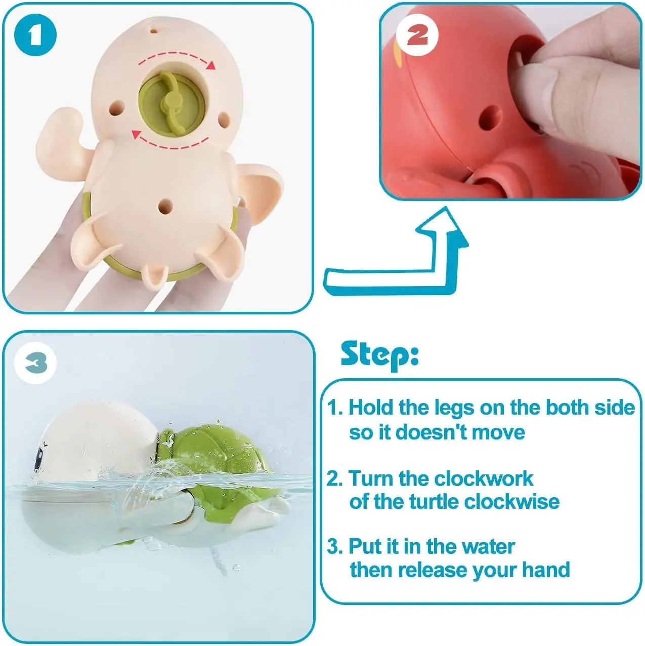 Baby Bathing Swimming Turtles Toy