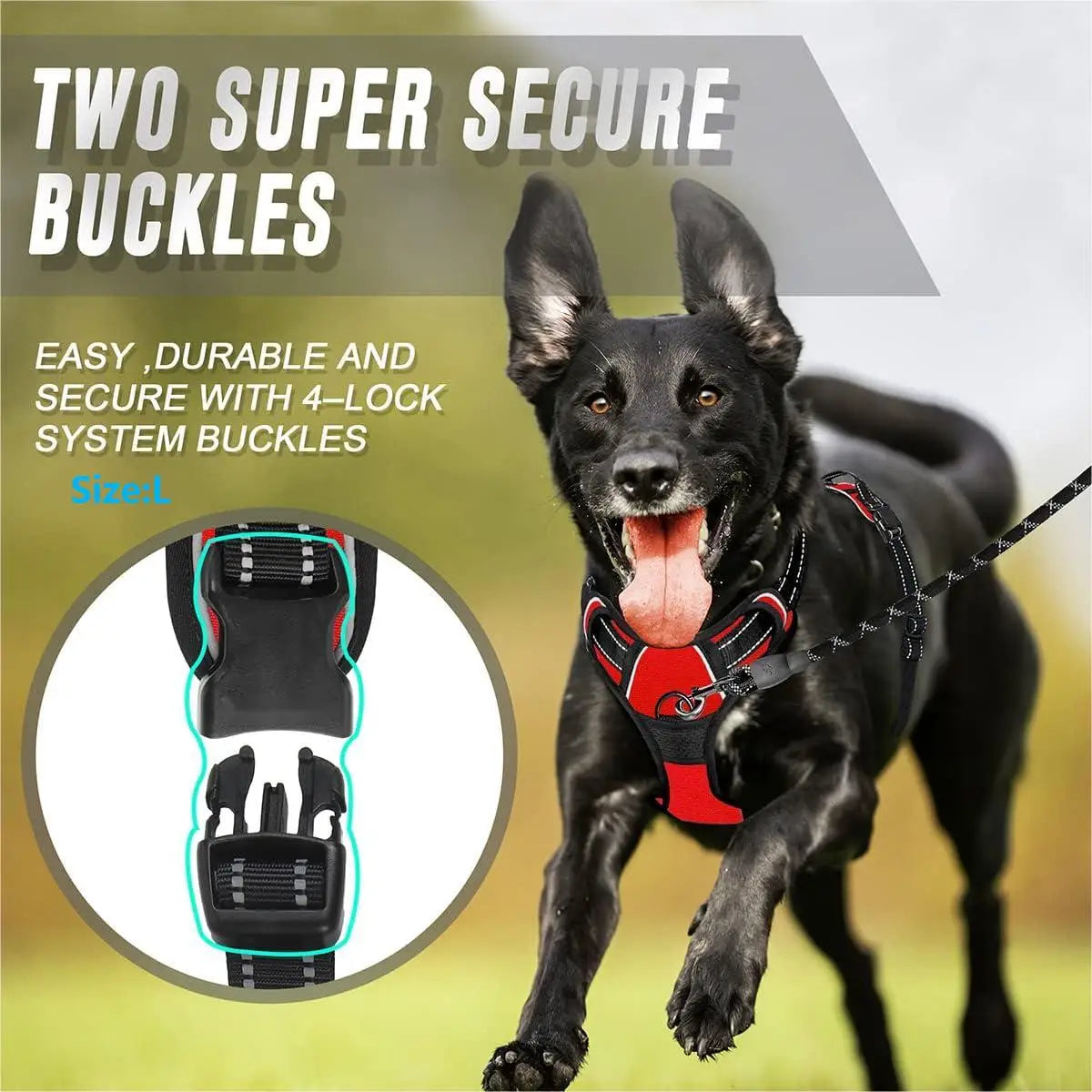 Dog Front Clip Reflective Harness