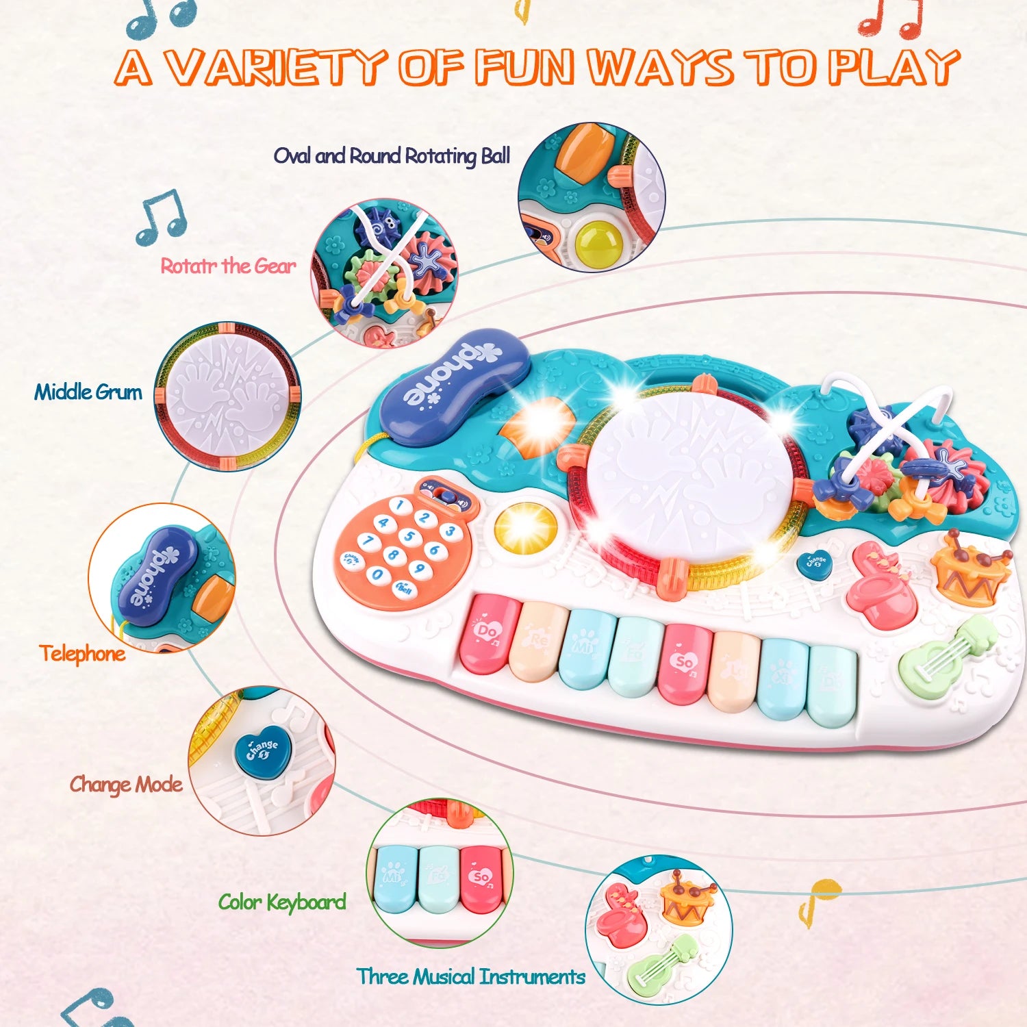 Light-Up Baby Musical Toy