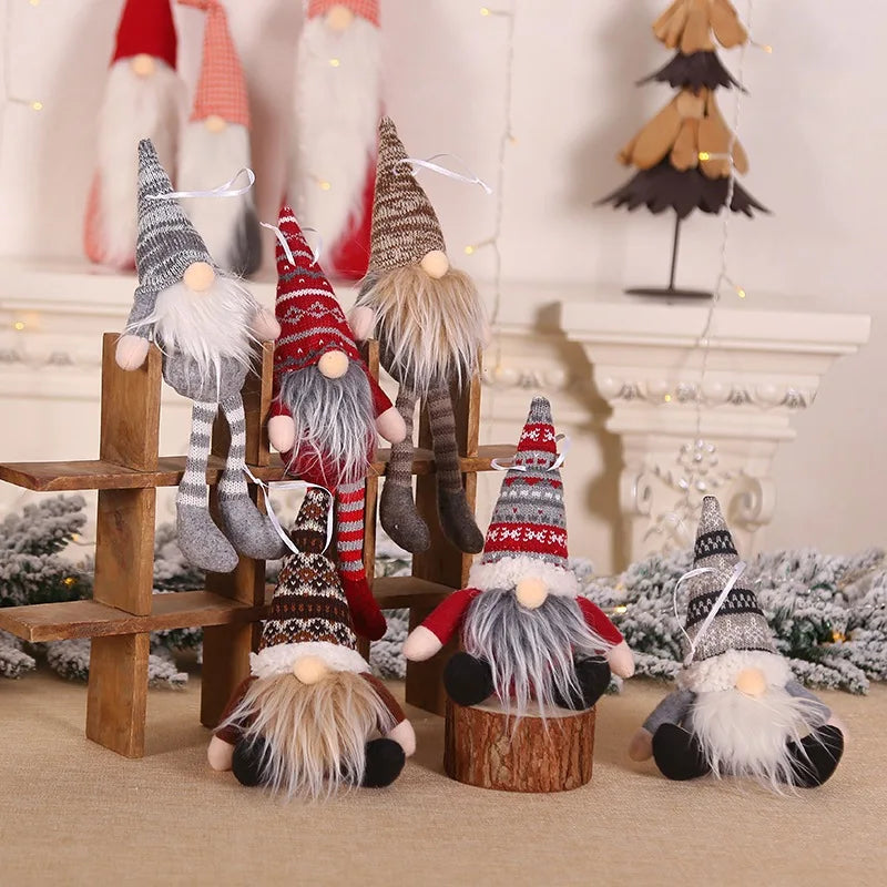 Knitted Plush Christmas Gnomes Doll