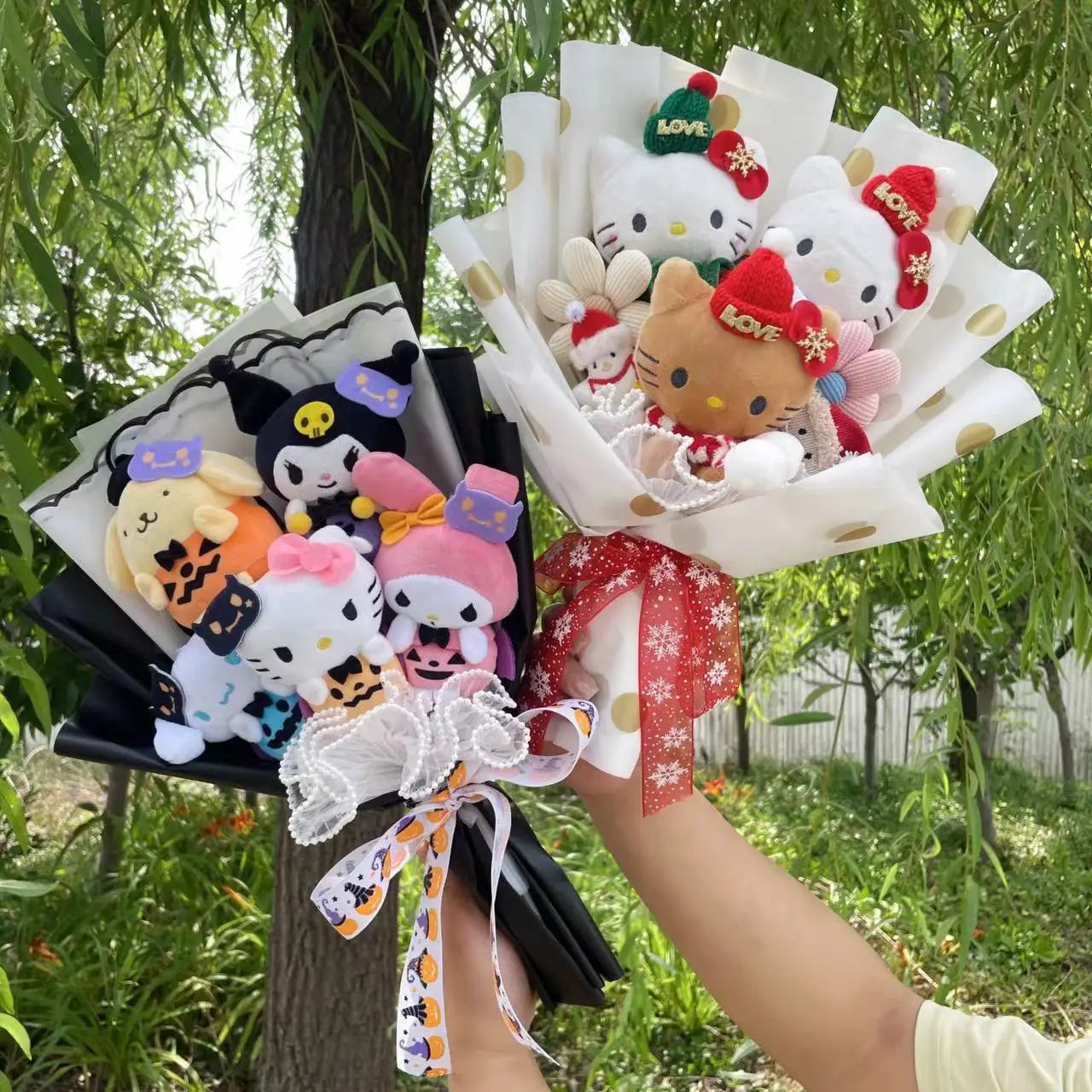 Christmas Animals Plush Bouquets