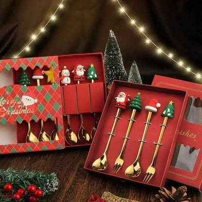 Christmas Table Décor Spoon Fork Set