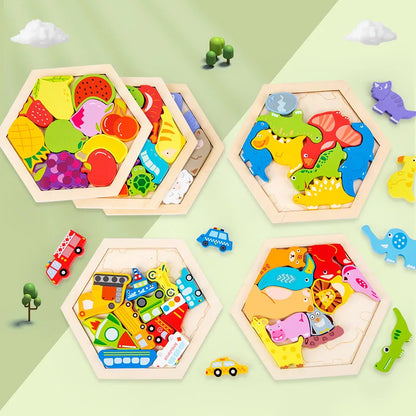 Kids Wooden Jigsaw Puzzle Toy