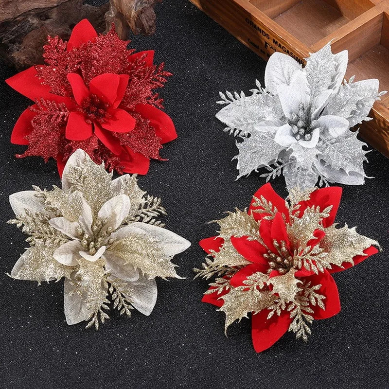 Christmas Tree Flower Ornaments