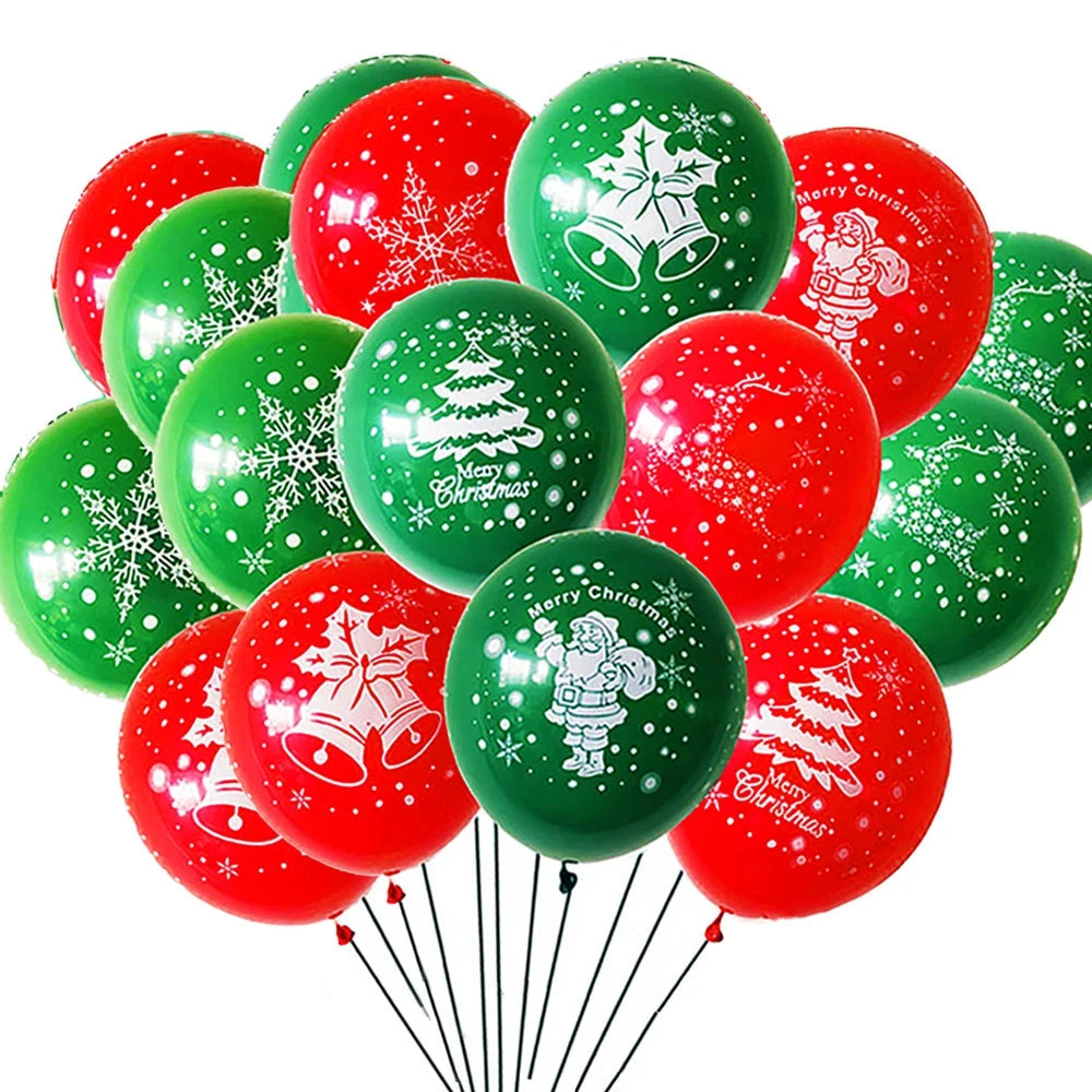 Merry Christmas Latex Balloons